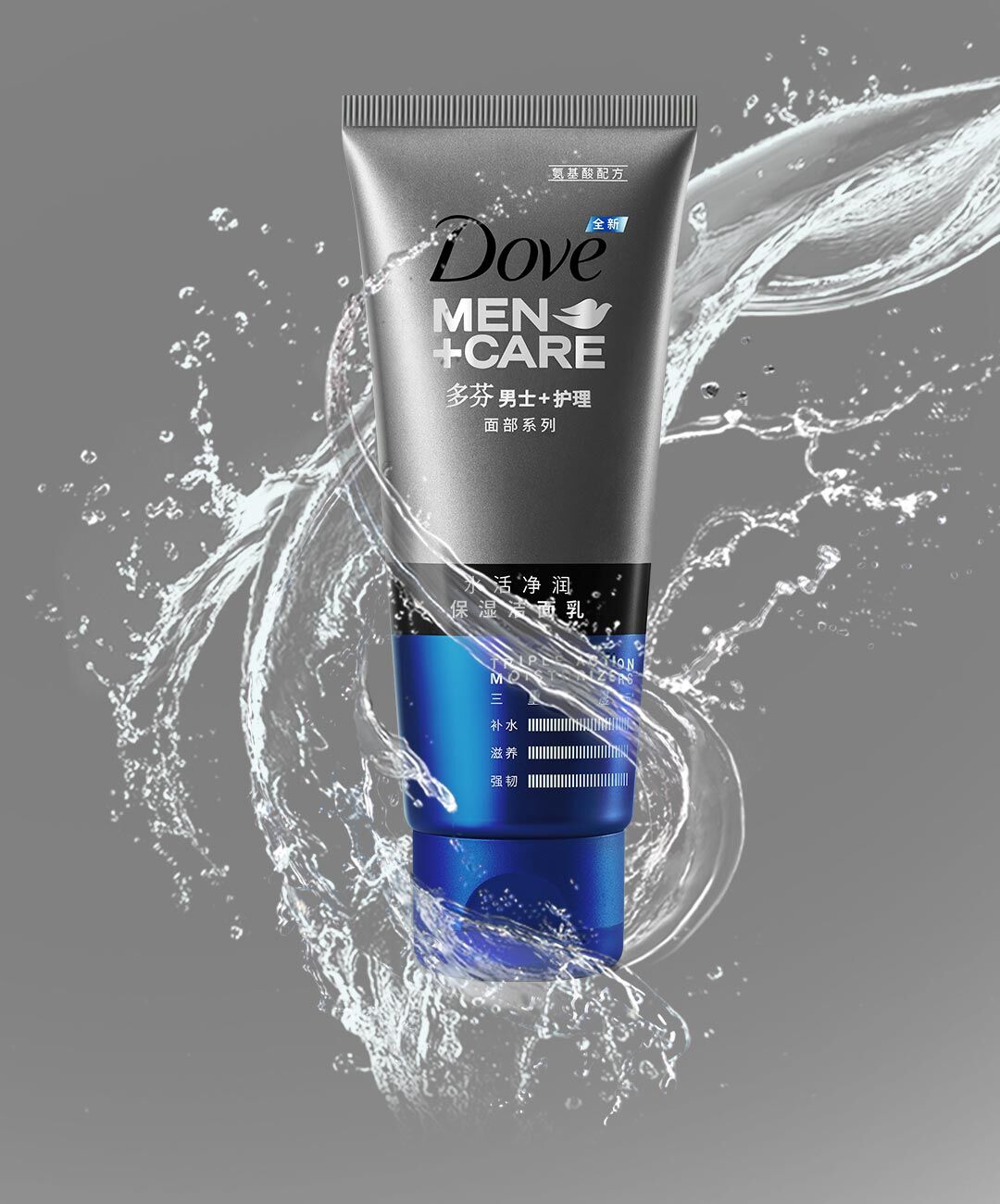 Набор мужской Сяоми Dove Men's Water Moisturizing Set Cleanser And Body Lotion