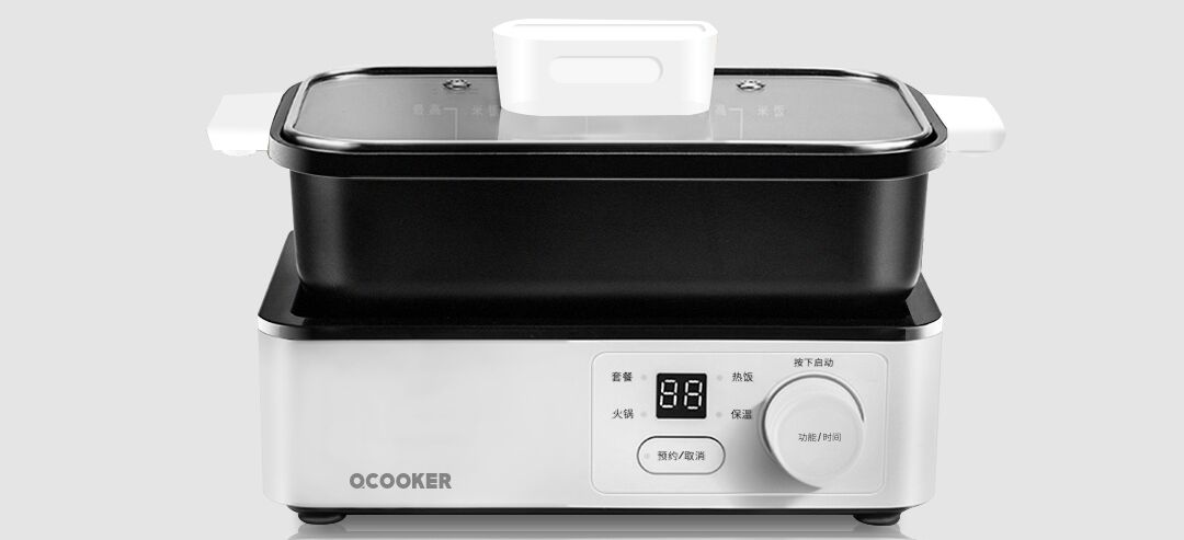 Многофункциональная пароварка Xiaomi Qcooker Circle Kitchen Mini Lunch Machine