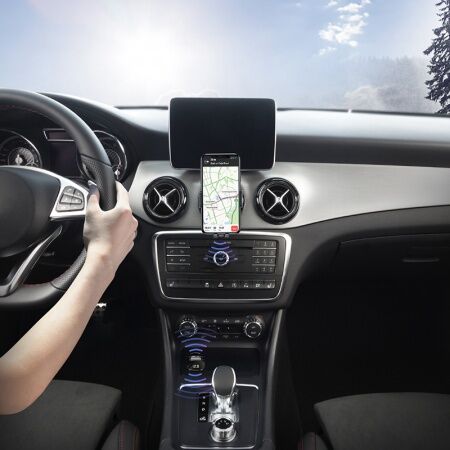 Автомобильное зарядное устройство BASEUS F40 Streamer MP3, 2USBAUX  FM-трансмиттер, 2A, 15 Вт, че - 3