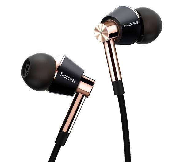 Наушники 1More Triple Driver In-Ear Headphones E1001 (Black/Gold) (Черный/Золотой) - 1