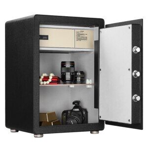 Умный электронный сейф со сканером отпечатка  CRMCR Cayo Anno Iron Safe Box (BGX-X1-60MP) black - 2