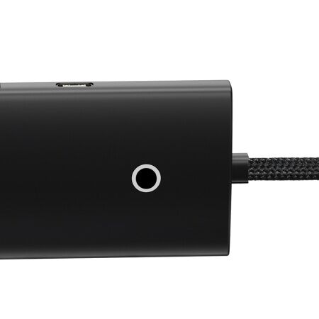 Переходник/Адаптер BASEUS Lite Series 4-Port, Разветвитель, USB - 4xUSB3.0, черный, кабель 2м - 2