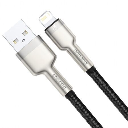 Кабель USB BASEUS Cafule, USB - Lightning, 2.4А, 1 м, черный - 3
