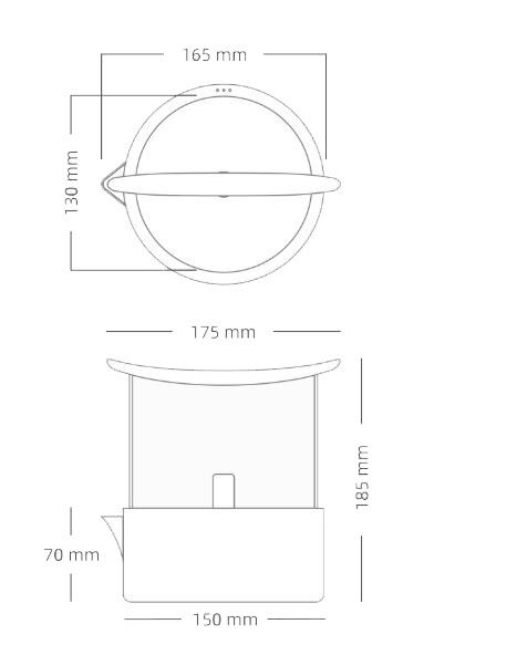 Чайный набор Xiaomi Three Boundary Simple 2 Electric Ceramic Stove Tea Set (White/Белый) - 3