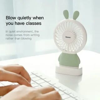 Вентилятор Baseus Exquisite Rabbit Fan (Green/Зеленый) - 3