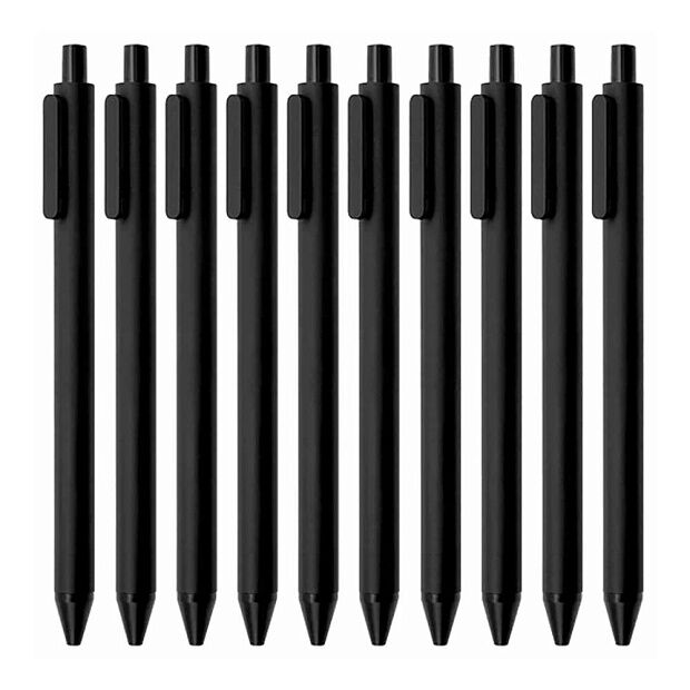 Набор гелевых ручек Kaco Pure Plastic Gel Ink Pen 10 Pack (Black) - 3