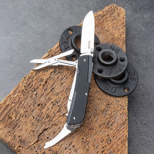 Нож multi-functional Ruike Trekker LD31-B черный - 5
