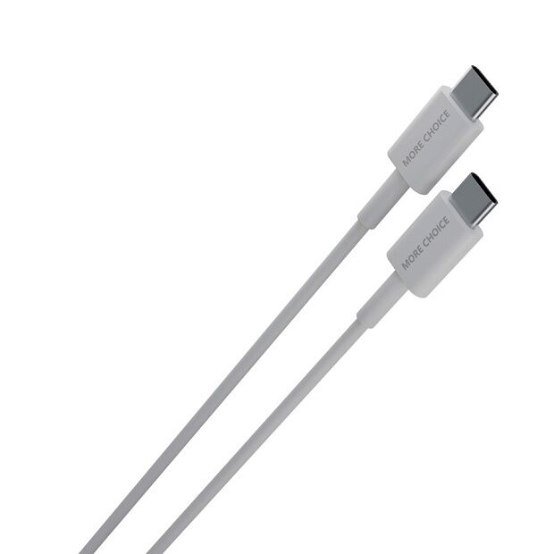Дата-кабель Smart USB 3.0A PD 60W быстрая зарядка для Type-C Type-C More choice K71Sa TPE 2м белый - 1
