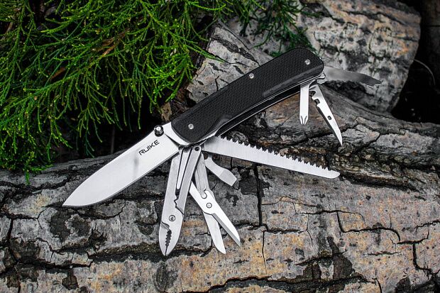 Нож multi-functional Ruike L51-B черный - 4