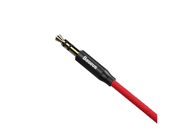 Аудио кабели Baseus Yiven Audio Cable 3.5 Male Audio M30 1M (Red-Black/Красный-Черный) - 6