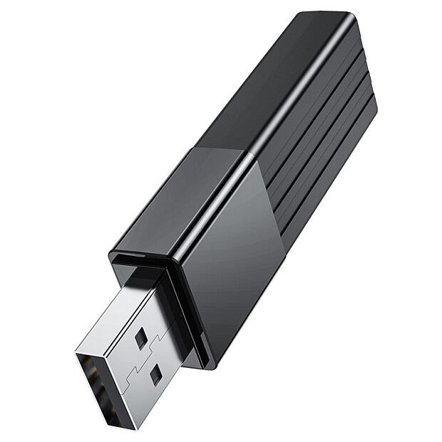 Картридер Hoco HB20 Mindful 2 in 1 USB 2.0/480Mbps, USB-А на microSD, SD (Black) - 2