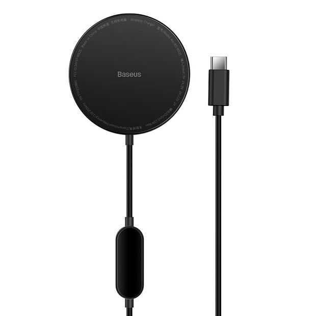 Беспроводное зарядное устройство BASEUS Simple Mini2 для iPhone 12/13, 15W, черный - 1