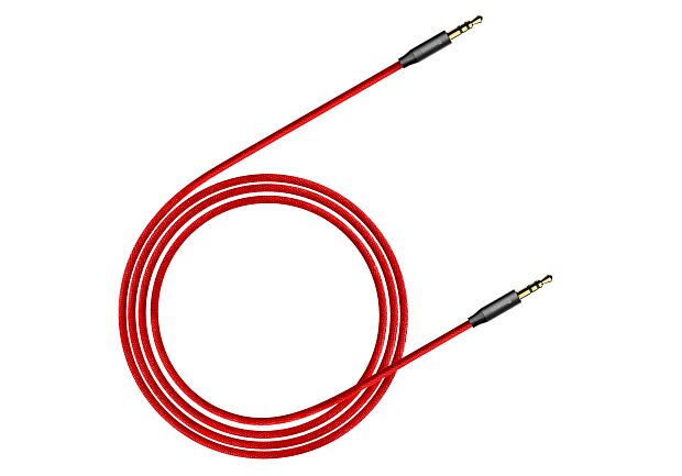 Аудио кабели Baseus Yiven Audio Cable 3.5 Male Audio M30 1M (Red-Black/Красный-Черный) - 7