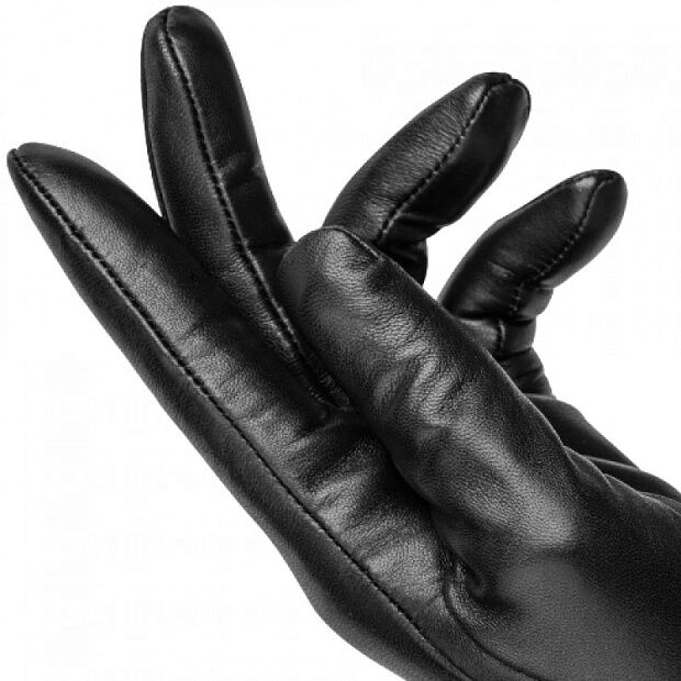Женские перчатки для сенсорных дисплеев Qimian Spanish Lambskin Touch Screen Gloves M (Black) - 4