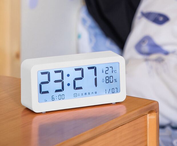 Часы-метеостанция Deli Effective Electronic Alarm Clock 8826 (White) - 5