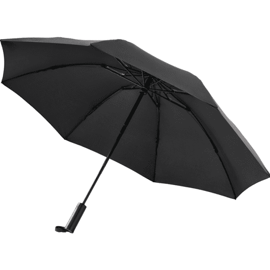 Зонт NINETYGO Automatic Reverse Lighting Umbrella с фонариком (черный) - 1