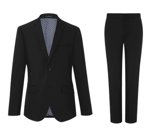Мужской классический костюм Louise Man Diffuse Wool Stretch Suit (Black/Черный) 