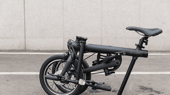 Электровелосипед Xiaomi Mijia QiCycle Folding Electric Bike в складном виде