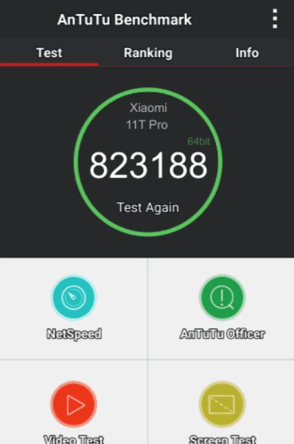 Производительность смартфона Xiaomi 11T Pro по AnTuTu