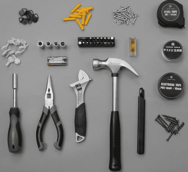 Комплектация набора для инструментов Jiuxun Tools Toolbox 166 in 1