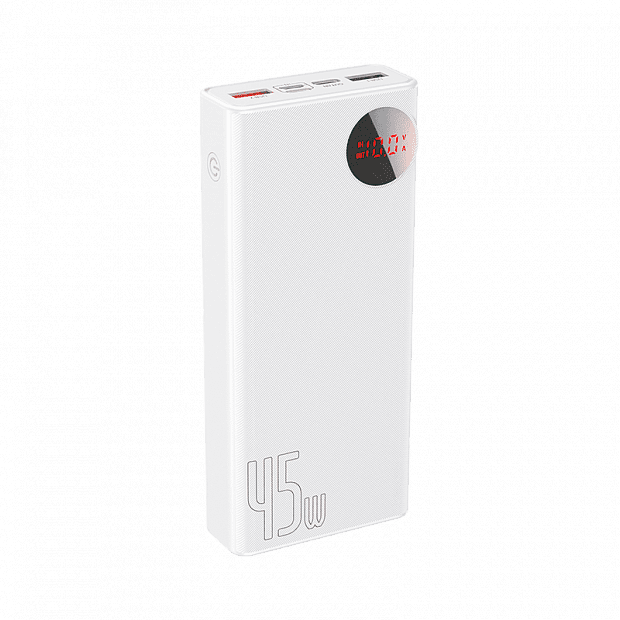 Внешний аккумулятор Baseus Mingyue Quick Charge Mobile Power 45W 20000mAh (White/Белый) 