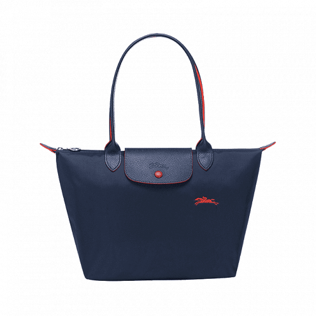 Сумка LongChamp Luxury Nylon Solid Color Dumpling Bag Handbag (Dark Blue/Темно-Синий) 