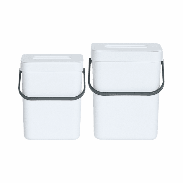 Xiaomi Nakko Wall-Mounted Kitchen Trash Can Size (White) - 1