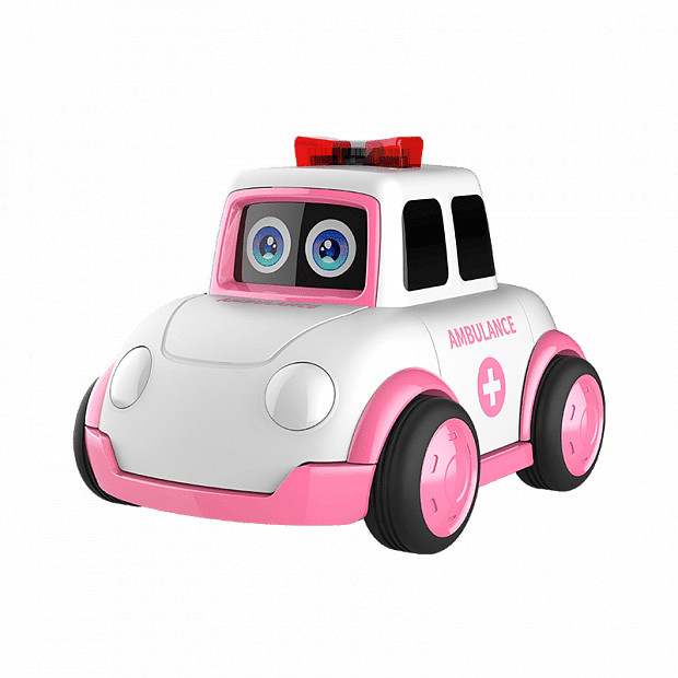 Детская машина Onego Little Magic Bean Ai Variety Robot Police Car (Pink/Розовый) 